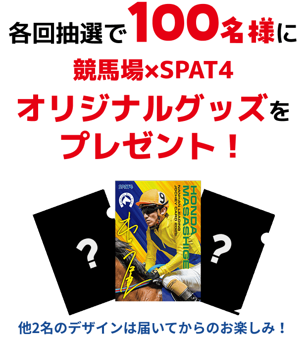 各回抽選で100名様に オリジナルグッズをプレゼント！