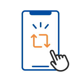 スマホ操作イメージ